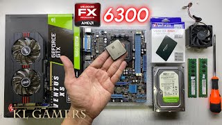 AMD FX6300 ASUS M5A78LM LX V2 GTX750 Budget Cyber Cafe Gaming PC Build Benchmark [upl. by Ru]