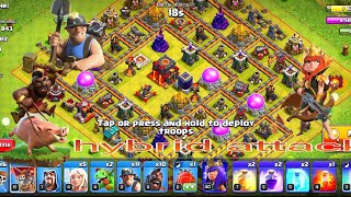 Town hall 10 hybrid Attacks but different 🤭clashofclans coc [upl. by Guendolen]