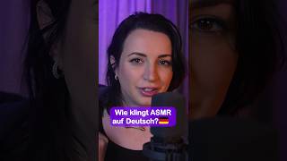 Does ASMR sound good in German [upl. by Matrona]