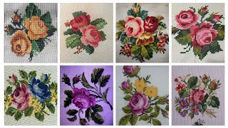 Gorgeous cross stitch patterns countable embroidery charsutikarhailatest dosuti design ideas2024 [upl. by Foulk459]