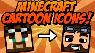 Tutorial Easy minecraft cartoon icons Photoshop ✔ [upl. by Aynav]