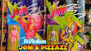 Jem and the Holograms ReAction JEM amp PIZZAZZ figures 2021 [upl. by Inoek778]