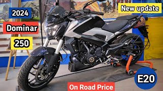 2024 Bajaj Dominar 250 OBD2 🔥New Update Mileage Top Speed On Road Price Detailed Review Black Colour [upl. by Ainex]