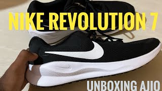 NIKE REVOLUTION 7 UNBOXING AJIO nike revolution7 ajio ₹2350 [upl. by Anahpets913]