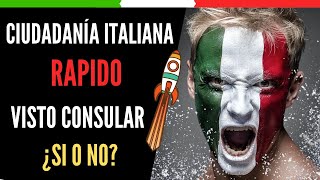 VISTO CONSULAR Ciudadanía Italiana ¿SI o NO [upl. by Suoiradal194]