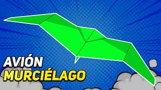 ¡El MEJOR Avión de Papel Murciélago que Aletea Cómo Hacer el AeroDactyl  Tutorial Fácil [upl. by Leamiba]