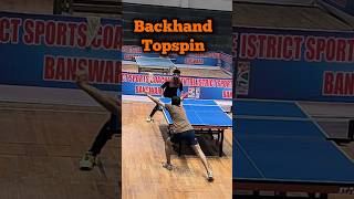 Backhand Topspin in Table Tennis 🏓 Frustration after Loosing A Point in Ping Pong [upl. by Damali]