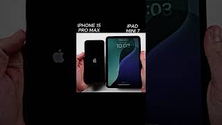 IPHONE 15 PRO MAX VS IPAD MINI 7 SPEED TEST [upl. by Singband749]