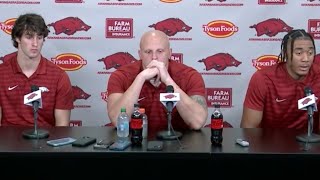 Taylen Green Landon Jackson Hudson Clark postgame  Texas 20 Arkansas 10 [upl. by Walczak185]