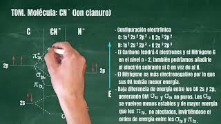 111 Teoría de Orbitales Moleculares Molécula CN Cianuro Revisado [upl. by Akirea]