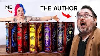 I Made MASSIVE Leatherbound Books and gave them to the author [upl. by Eittak]