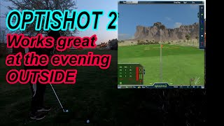 OPTISHOT 2 Golfsimulator outside in the evening and it works GREAT 3amp1 Golf [upl. by Carissa]