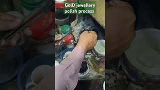 GOLD JEWELLERY POLISH PROCESS goldharoldring goldjewellery goldornaments viralvideo [upl. by Naynek]