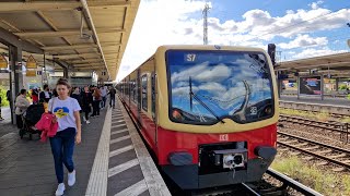 SBahn Berlin  Mitfahrt in der S7 von Ahrensfelde bis Lichtenberg in der BR 482 Mod 0395 [upl. by Ytomit749]