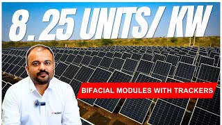 Longi Bifacial Solar Panels With Trackers  Solar Panel Review 2024  India [upl. by Euton]