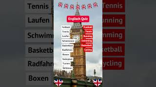 Englisch Sport Quiz quiz englischlernen englisch [upl. by Dyna]