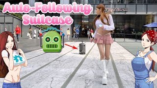 Chased by a Robot Suitcase Airwheel SR5 AutoFollowing Luggage Review [upl. by Tnerb696]