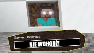 NIGDY NIE WCHODŹ NA TEN SERWER W MINECRAFT [upl. by Odine]