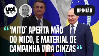 Guerra na Ucrânia Foto de Bolsonaro com Putin é mito apertando mão de mico diz Josias de Souza [upl. by Trinia992]