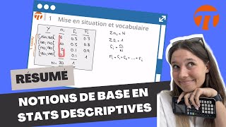 Notions de base en statistiques descriptives [upl. by Mellen250]