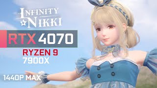 Infinity Nikki  RTX 4070  Ryzen 9 7900x  Benchmark 1440p [upl. by Corliss]