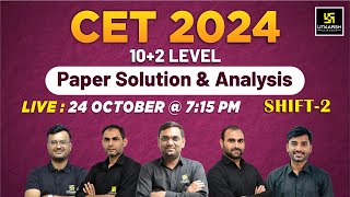 24 Oct Raj Cet Paper Solution 2024  Raj CET102 Paper Solution Shift 2  Utkarsh Classes [upl. by Berke]