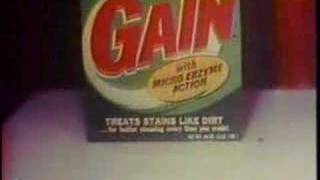 Gain Laundry Detergent vintage television commercial [upl. by Shuler488]