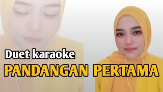 Pandangan pertama  A Rafiq  Karaoke duet bersama Rinda Salim [upl. by Eijneb]