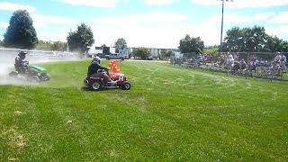 Lawn Mower Races amp Activities at Alliston Ontario Potato Festival [upl. by Siari168]