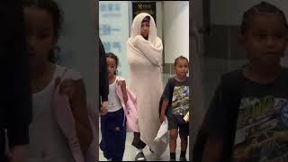 North West amp Her Siblings Arriving In China For Kanye Concert northwest kanyewest viral [upl. by Enait244]