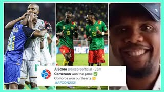 CAMEROON BEATS COMOROS  Chaker Alhadhur Saves Aboubakar goal [upl. by Ainot]