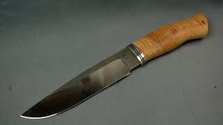 Production of a hunting knife from stainless metal n690 [upl. by Heda611]