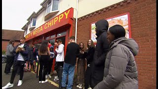 Binley Mega Chippy becomes a surprise TikTok star fun story UK  BBC News  31st May 2022 [upl. by Tnecnev]