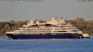 Le Champlain Passing Algonac Marine City amp Port Huron on Oct 7th 2024 [upl. by Assilim483]