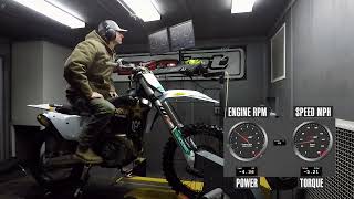 2023 Husqvarna FC 450 Rockstar Edition Dyno Test [upl. by Lancelle]