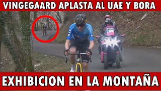 6 Etapa Tirreno Adriático 2024 Vingegaard DESTROZA al UAE y BORRA con un Ataque BRUTAL en MONTAÑA [upl. by Aynot]