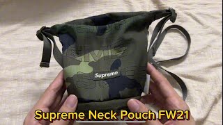 Supreme Neck Pouch Camo FW21 [upl. by Blatman119]