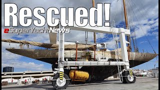 Sailing Yacht recovered from Seabed  Dilbar Work Continues Despite Sanctions  EP134 SY News [upl. by Klein335]