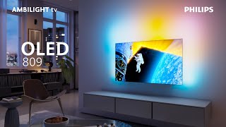 Philips Ambilight OLED809  Google TV  P5 KI Perfect Picture Engine [upl. by Levenson702]