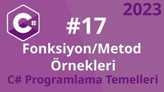 17 FonksiyonMetod Örnekleri  C Programlama Temelleri [upl. by Enetsirhc363]