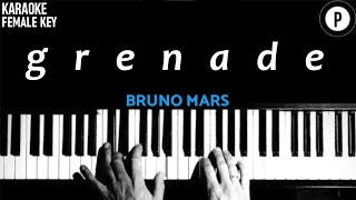 Bruno Mars  Grenade 𝗙𝗘𝗠𝗔𝗟𝗘 𝗞𝗘𝗬 Slowed Acoustic Piano Instrumental Cover Lyrics [upl. by Aicened]