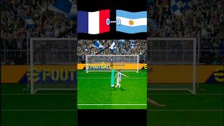 France vs Argentina  Football match  Penalty shoot  fifa world cup 2026  realistic pes gaming👍 [upl. by Smitt]