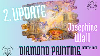 💎 UPDATE 002 Josephine Wall 🎠 Magical Merry Go Round 🦄 diamondpainting diamondpaintingdeutschland [upl. by Valerye940]