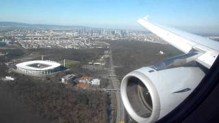 LH861 Classic approach to Frankfurt RheinMainAirport  Airbus A321 DAISC is landing RWY25R [upl. by Adekahs]