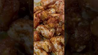 Marinating Chicken Wings satisfying asmr short [upl. by Shargel]