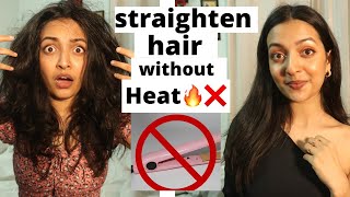 straight your hair but without heat 🔥❌ yashasvi rajpoot  viral [upl. by Schapira]