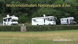 Wohnmobilhafen am Nationalpark Eifel  womoclickde [upl. by Lledal]