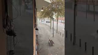 Lluvias torrenciales en Vilanova i la Geltrú Barcelona [upl. by Okramed]