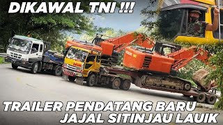 Trailer Pendatang Baru Langsung Dikawal TNI Benda Penting Nyangkut di Truk Hino Sitinjau Lauik [upl. by Ainiger]