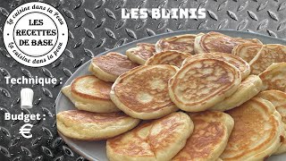 Les blinis  2 minutes de préparation 10 minutes de cuisson [upl. by Muirhead]